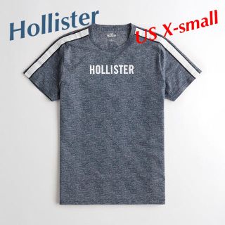 ホリスター(Hollister)の新品★ ホリスター ストライプ ロゴグラフィック 半袖 Tシャツ(Tシャツ/カットソー(半袖/袖なし))