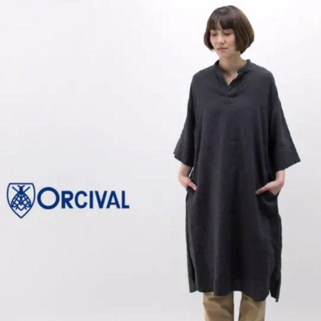 リネン キーネック チュニック ワンピース ORCIVAL