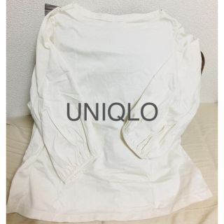 ユニクロ(UNIQLO)のユニクロ カットソー ボートネック七部袖ＸＬサイズ(カットソー(長袖/七分))