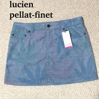 ルシアンペラフィネ(Lucien pellat-finet)のルシアンペラフィネ スカート ヘンプ柄 S 未使用 /pellat-finet(ミニスカート)