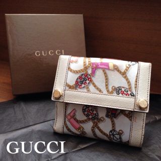 グッチ(Gucci)のGUCCIスカーフ柄レア財布(財布)