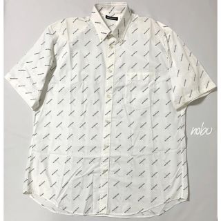 バレンシアガ(Balenciaga)の新品 SS20【 BALENCIAGA 】Allover Logo Shirt(シャツ)