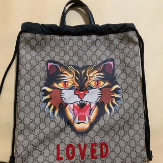 グッチ(Gucci)のGucci  トート、ナップサックバック　希少　アングリーキャット(バッグパック/リュック)