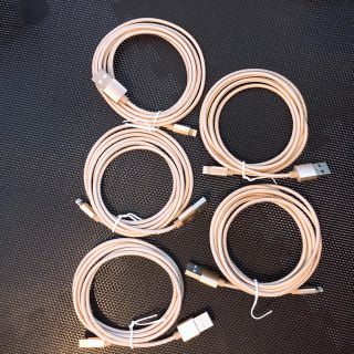 iPhone ケーブル(5本セット)(バッテリー/充電器)