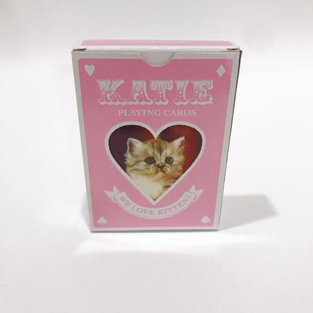 katie かわいいネコトランプ　cat ねこ　cuite 付録　写真　新品 エンタメ/ホビーのテーブルゲーム/ホビー(トランプ/UNO)の商品写真