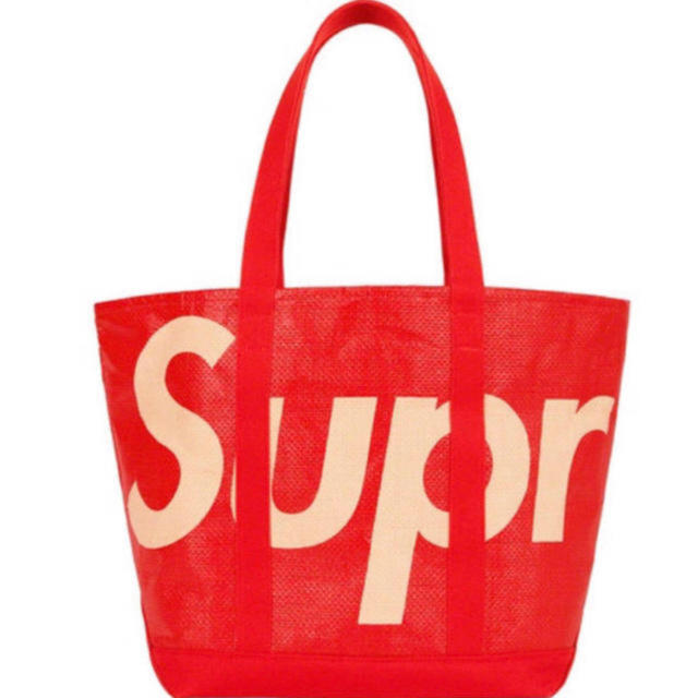 新品未使用 Supreme Raffia Tote RED