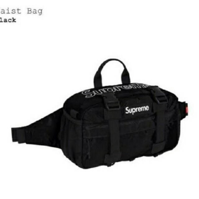 Supreme Waist Bag Black 黒 シュプリーム　19fw