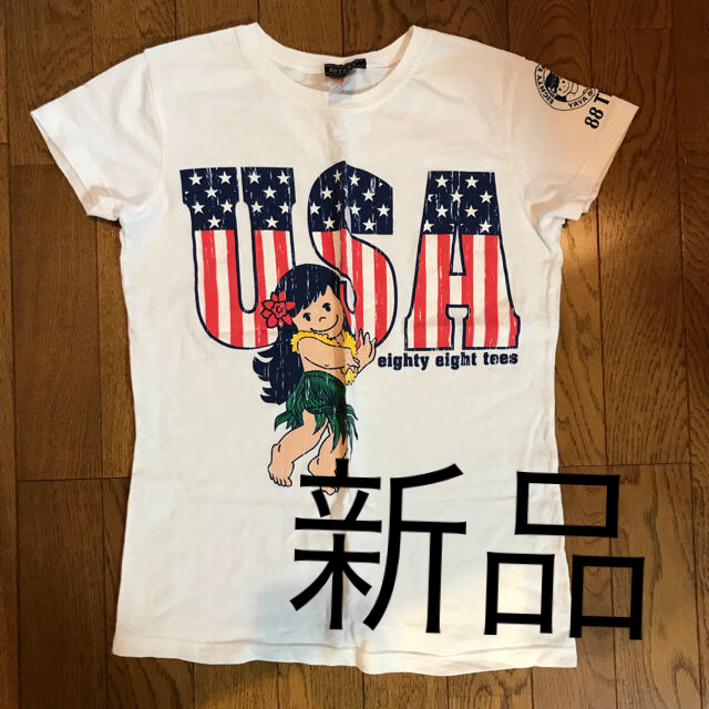 88TEES(エイティーエイティーズ)の最終値下げSサイズ　大人用 USA ハワイ88TEES 半袖　おみやげ レディースのトップス(Tシャツ(半袖/袖なし))の商品写真