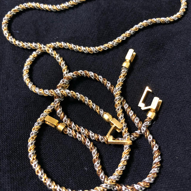 熱販売 18k pt プラチナ コンビ ネックレス ブレスレット 25g