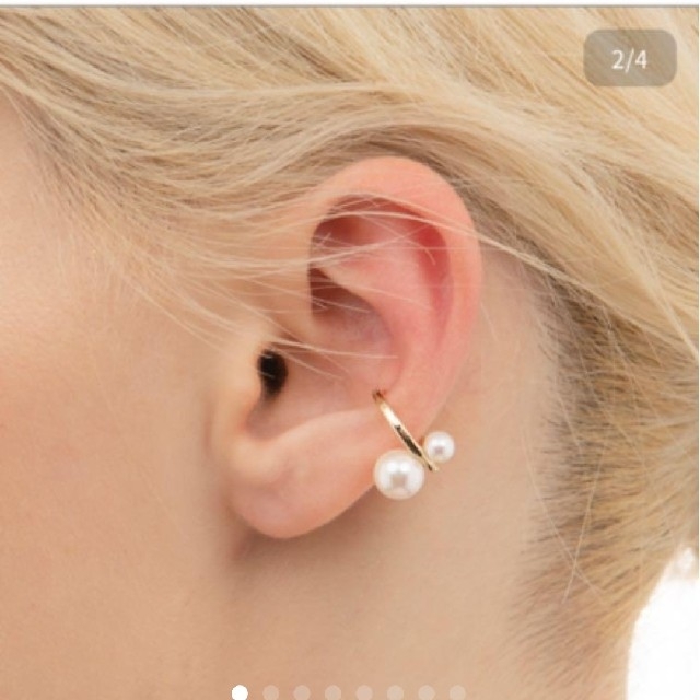 ESTNATION(エストネーション)のヒロタカ/double pearl earcuff/hirotaka レディースのアクセサリー(イヤーカフ)の商品写真