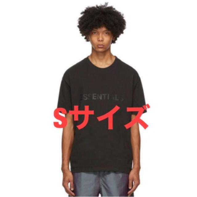 20ss essentials logo tee  黒Sサイズエッセンシャルズ