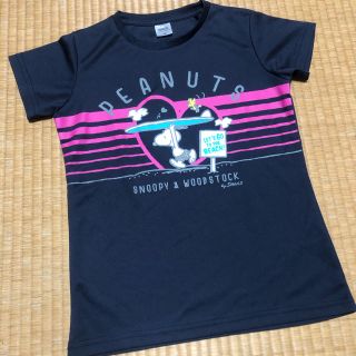 スヌーピー(SNOOPY)のスヌーピー （snoopy）速乾Tシャツ　紺色　150 美品(Tシャツ/カットソー)