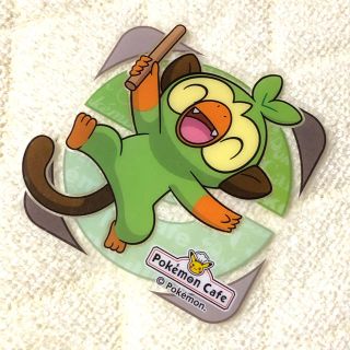 ポケモン(ポケモン)の★【新品】ポケモンカフェ コースター サルノリ★(キャラクターグッズ)