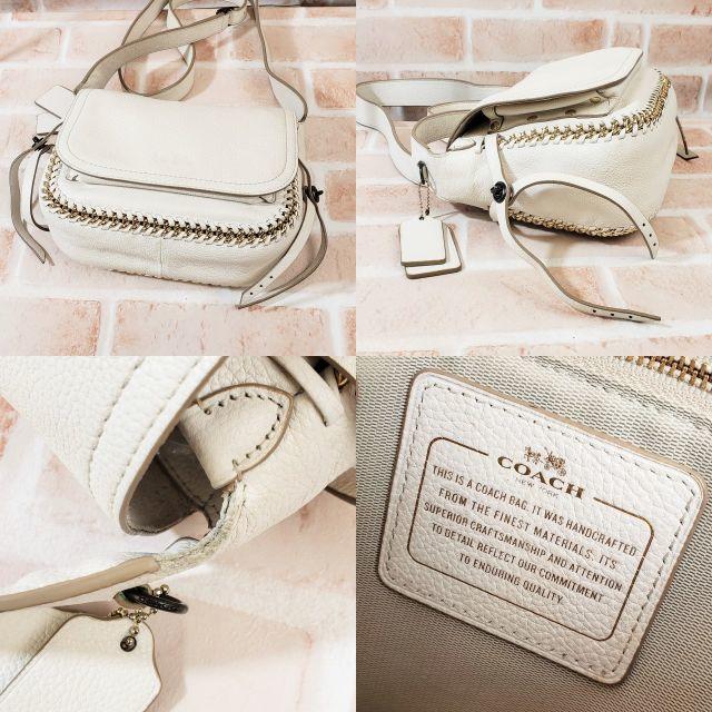 コーチ COACH ☆ レザー ショルダーバッグ ホワイト