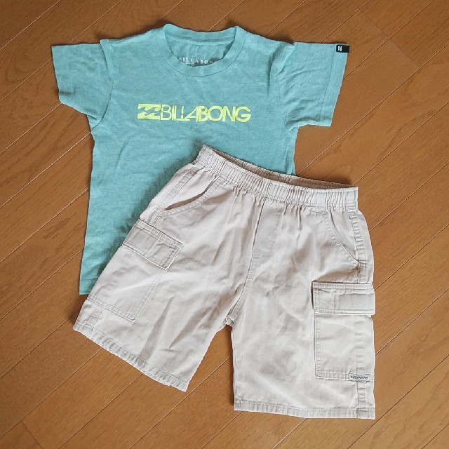 billabong(ビラボン)のBILLABONG　サーフTシャツ＆カーゴパンツ キッズ/ベビー/マタニティのキッズ服男の子用(90cm~)(Tシャツ/カットソー)の商品写真