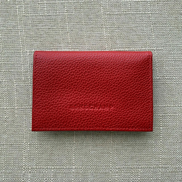 LONGCHAMP(ロンシャン)のロンシャン longchamp カードケース♡red 赤♡新品同様 レディースのファッション小物(名刺入れ/定期入れ)の商品写真