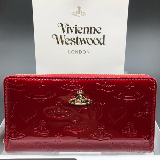 Vivienne Westwood(ヴィヴィアンウエストウッド)の【新品・正規品】ヴィヴィアン ウエストウッド 長財布 310 赤 プレゼント レディースのファッション小物(財布)の商品写真