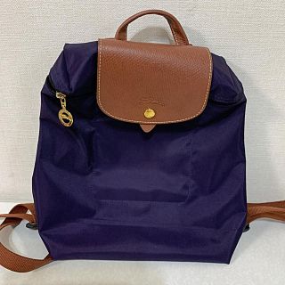 ロンシャン(LONGCHAMP)の値下げ　ロンシャン　リュック　パープル(リュック/バックパック)