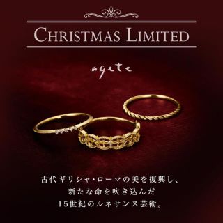 agate リング　3種　クリスマス限定品