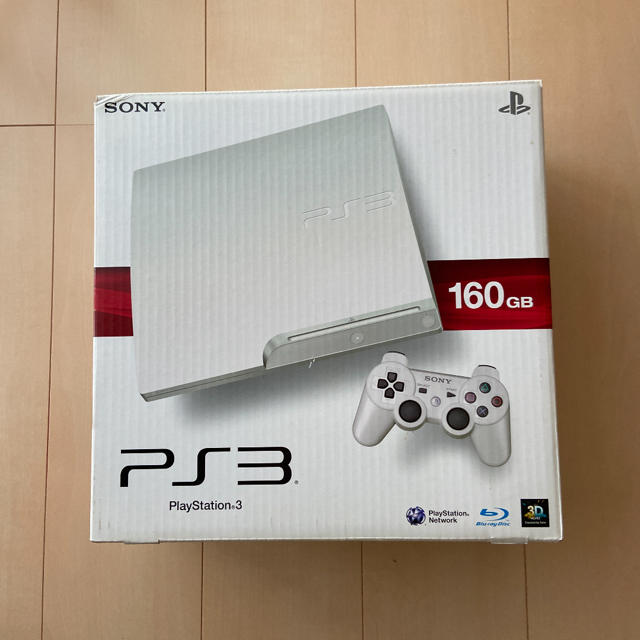 PS3 本体 セット 160GB ホワイト 動作確認済 コントローラーなし | フリマアプリ ラクマ