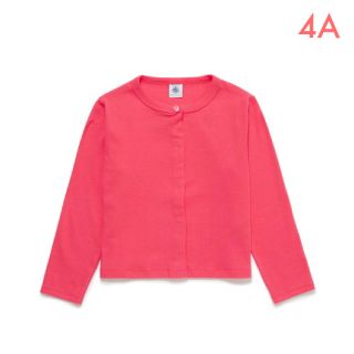 プチバトー(PETIT BATEAU)の新品未使用  プチバトー  クルーネック  カーディガン  4ans(カーディガン)