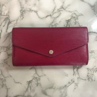 ルイヴィトン(LOUIS VUITTON)の【LOUIS VUITTON】ルイヴィトン ポルトフォイユ 赤紫 エピ(財布)