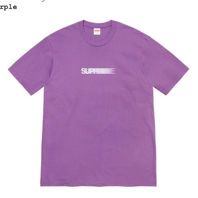 L Supreme Motion Logo Tee 紫 パープル purple