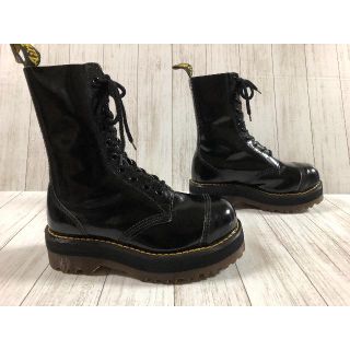 ドクターマーチン(Dr.Martens)の美品 激レアモデル☆☆クレイジーボム☆☆ブラックパテントレザー スチールトゥ(ブーツ)