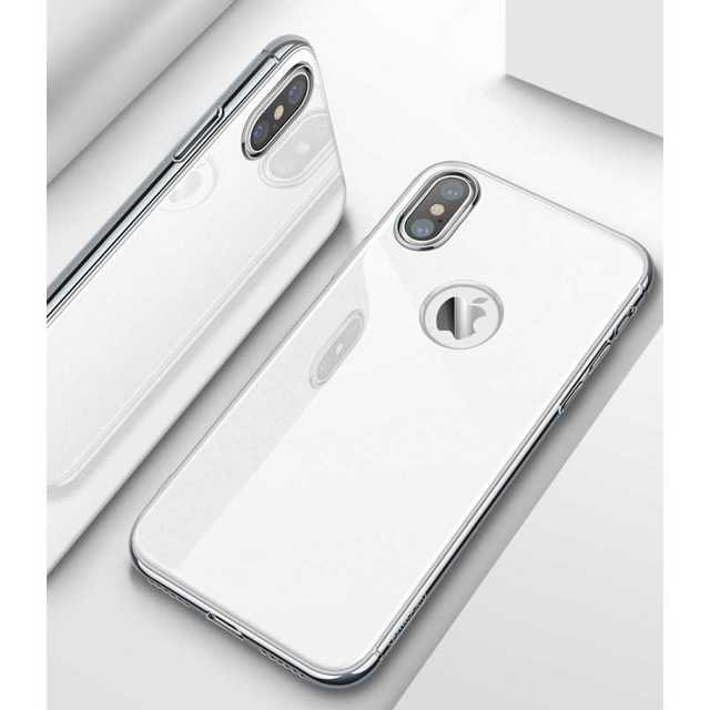 シンプル カッコイイ Iphonex ケース ホワイト ハードケース メッキの通販 By トシ S Shop ラクマ