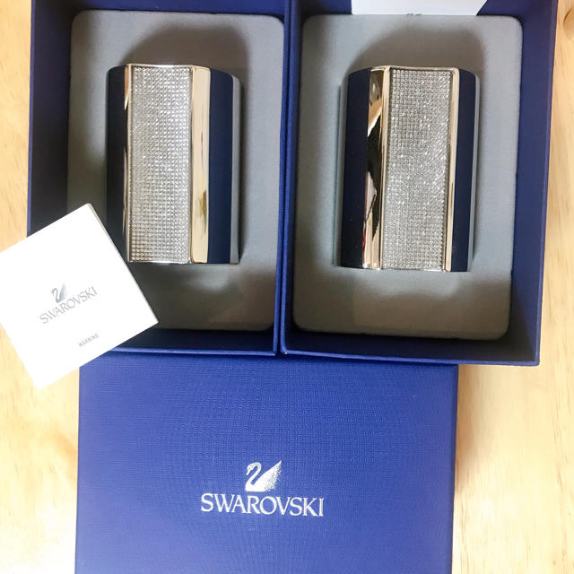 SWAROVSKI(スワロフスキー)の【新品未使用、正規品】スワロフスキー　キャンドルホルダー コスメ/美容のリラクゼーション(キャンドル)の商品写真