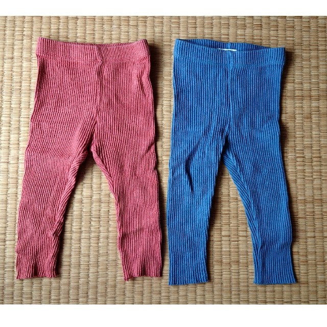 monmimi モンミミ レギンスパンツ 2本 キッズ/ベビー/マタニティのベビー服(~85cm)(パンツ)の商品写真