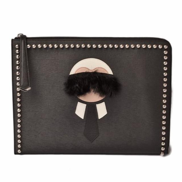 FENDI(フェンディ)のフェンディ カーリト クラッチバッグ/セカンドバッグ　ブラック/シルバー レディースのバッグ(クラッチバッグ)の商品写真