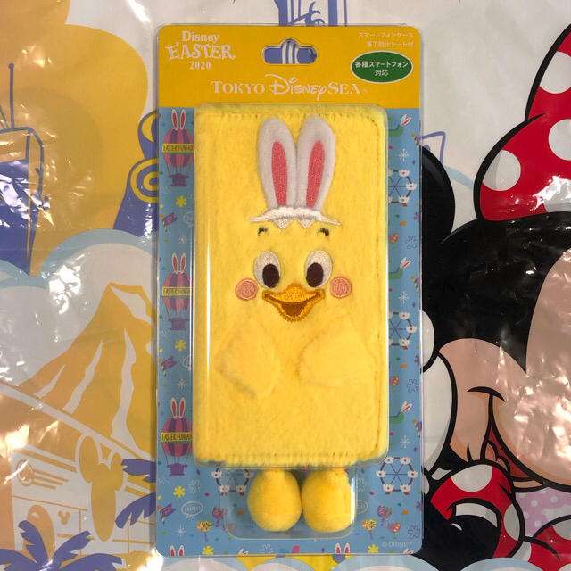 Disney(ディズニー)の新作♡ うさピヨ　スマホケース　2020 イースター  ディズニーシー スマホ/家電/カメラのスマホアクセサリー(モバイルケース/カバー)の商品写真