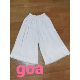 ゴア(goa)のgoaゴア☆麻のガウチョパンツ  裏地つき！(カジュアルパンツ)