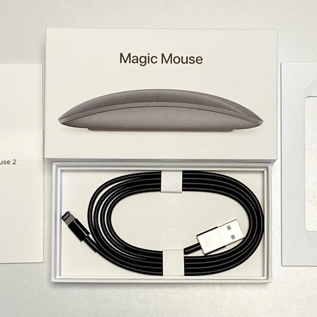 Mac (Apple)(マック)のApple Magic Mouse2 スペースグレイ スマホ/家電/カメラのPC/タブレット(PC周辺機器)の商品写真