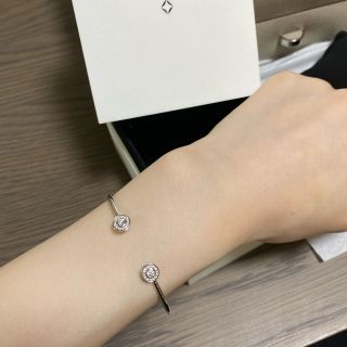 デビアス フォーエバーマーク コードブレスレット ダイヤ0.16ct K18WG