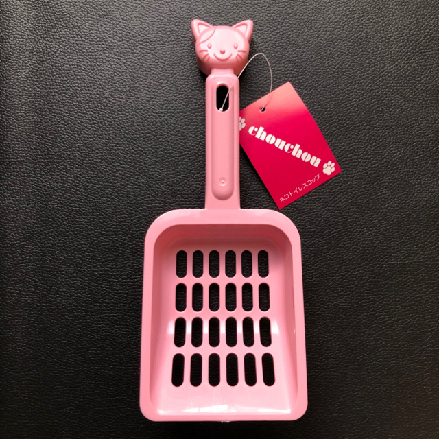 猫トイレスコップ セリア ピンクの通販 by シナモン's shop｜ラクマ