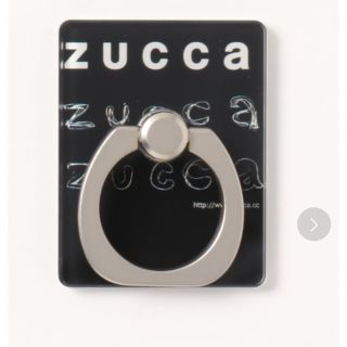 ズッカ(ZUCCa)のズッカ　スマホリング　iphone  黒　ブランド　ロゴ入り(その他)