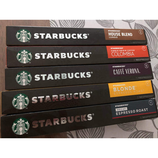 Starbucks Coffee(スターバックスコーヒー)のスターバックスカプセル(ネスプレッソマシーン用) 食品/飲料/酒の飲料(コーヒー)の商品写真