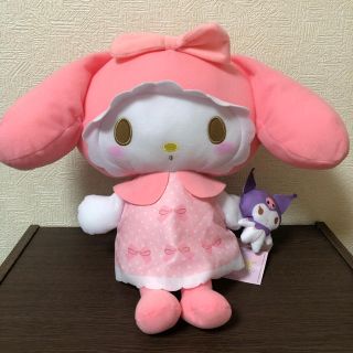 サンリオ(サンリオ)の新品  マイメロディ ガーリーピンク BIG ぬいぐるみ クロミと一緒(ぬいぐるみ)