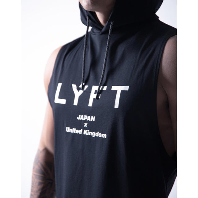 LÝFT 2WAY ARMHOLE HOODIE - BLACK