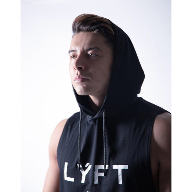 LÝFT 2WAY ARMHOLE HOODIE - BLACK