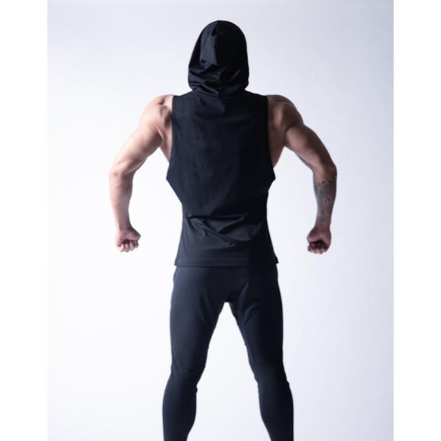 LÝFT 2WAY ARMHOLE HOODIE - BLACK