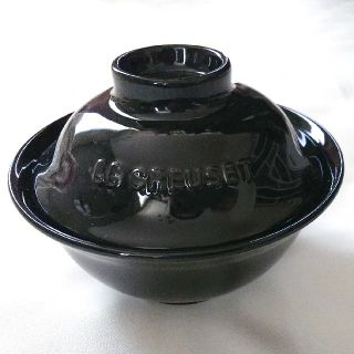 ルクルーゼ(LE CREUSET)のル・クルーゼ 蓋つき お椀ブラック(食器)