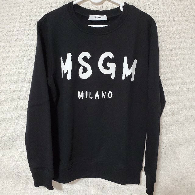 MSGM(エムエスジイエム)の新品未使用　MSGM　トレーナー　黒 キッズ/ベビー/マタニティのキッズ服男の子用(90cm~)(Tシャツ/カットソー)の商品写真