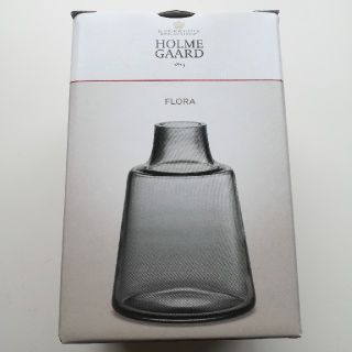 イッタラ(iittala)のHolmegaard Flora ベース　スモーク　short(花瓶)