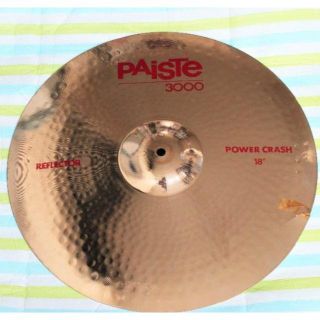 パール(pearl)の【島ちゃん様専用】PAISTE 3000 18インチ《割れあり》2枚セット(シンバル)