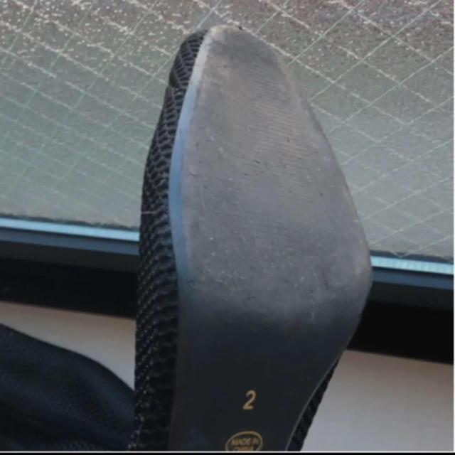 lilLilly(リルリリー)のlilLilly メッシュショートブーツ　ブラック レディースの靴/シューズ(ブーツ)の商品写真