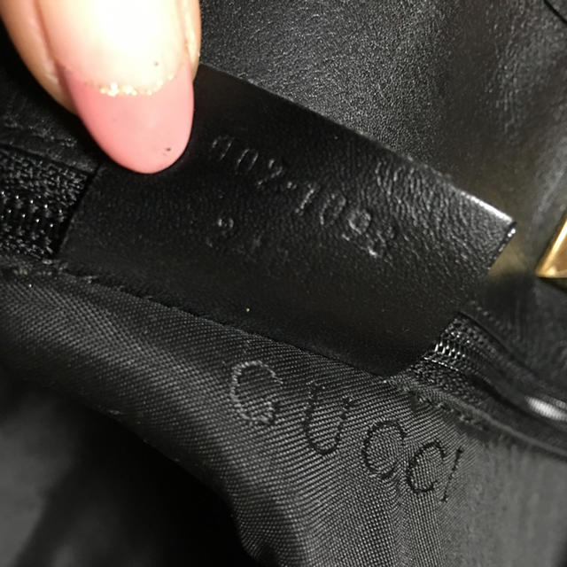 Gucci(グッチ)のGUCCI♡GC柄ブラックトートバッグ レディースのバッグ(トートバッグ)の商品写真