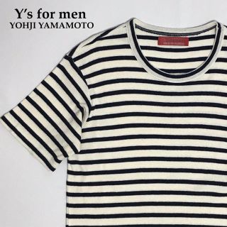 ヨウジヤマモト(Yohji Yamamoto)のワイズフォーメン【ヨウジヤマモト】ボーダー 半袖Tシャツ(Tシャツ/カットソー(半袖/袖なし))